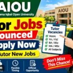 AIOU Tutor Jobs Announced Apply Now