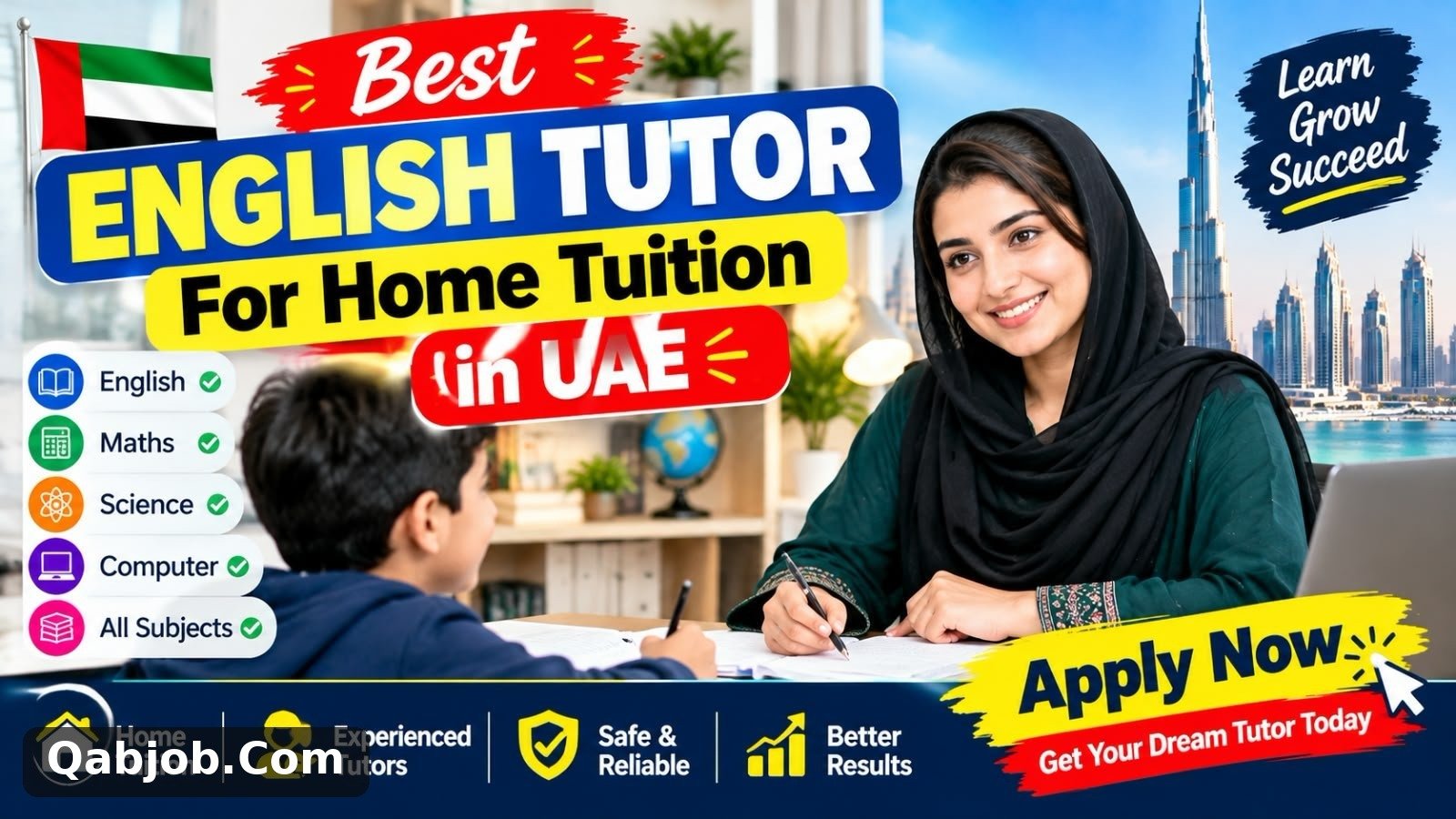 Best English Tutor For Home Tuition in UAE
